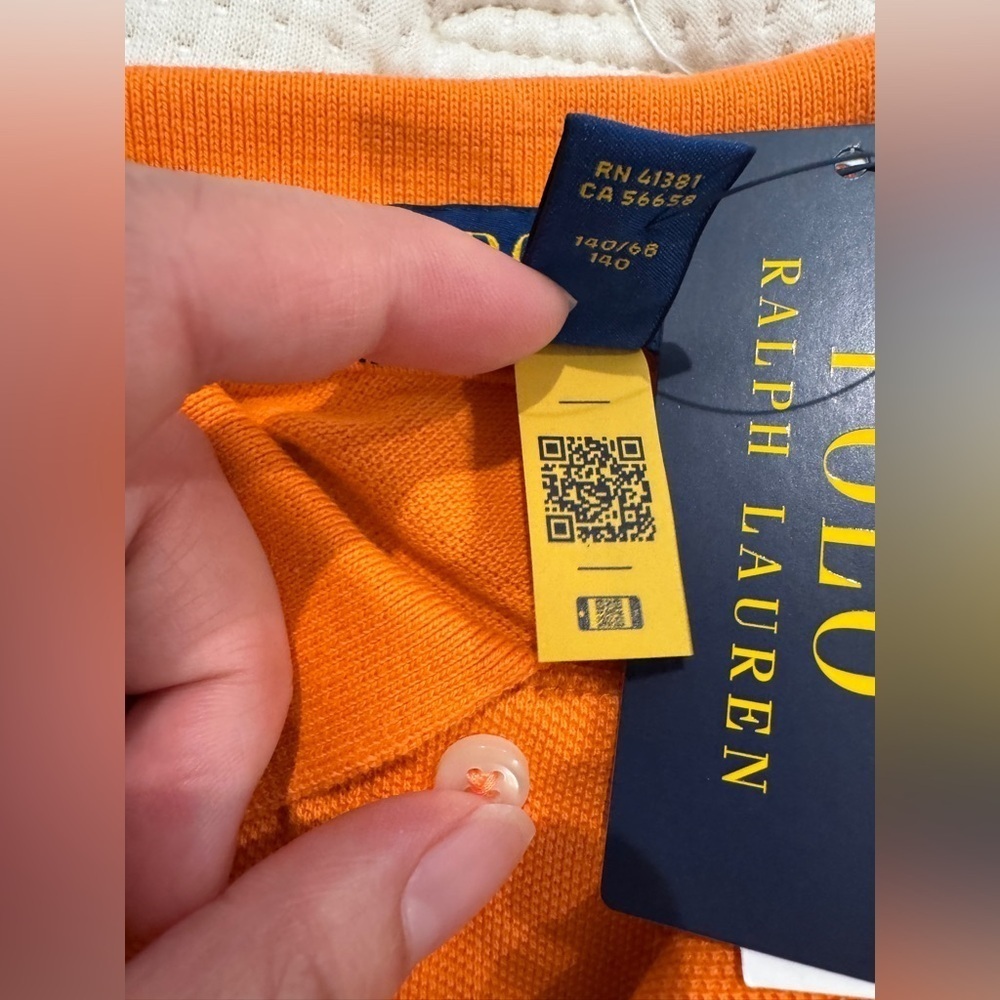 NWT polo Ralph Lauren blue fish orange kids Sz S - selling as a set of 2! - Picture 8 of 12